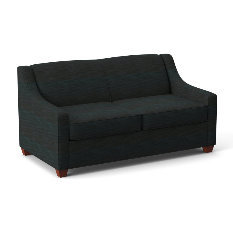 Phillips 68" Recessed Arm Sofa Bed with Reversible Cushions, BM Cherry, Ridgecrest Midnight, Hybrid