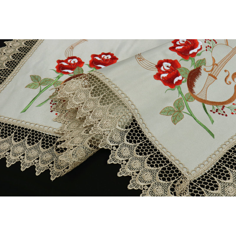 Mcgann Floral Square Table Topper