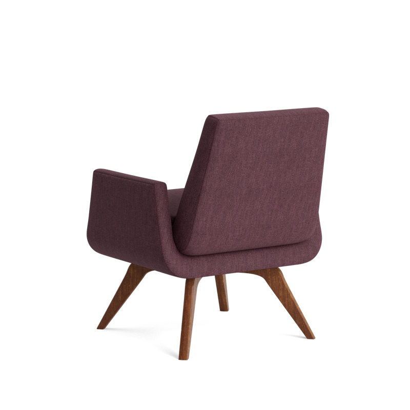 Loyd Accent Chair, Performance Weave - Aubergine