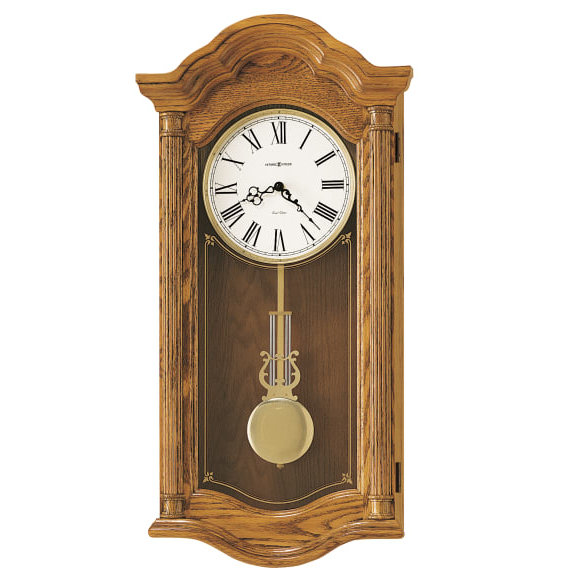 Wood Wall Clock, Gold Oak