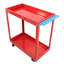 Chariot à outils sur roulettes, chariot utilitaire en acier robuste avec roues verrouillables, chariot de service industriel d'une capacité de 400 lb pour garage, entrepôt, atelier (deux couches)-1794382204