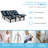 Harlequin Massaging Zero Gravity Adjustable Bed with Wireless Remote-1778648848
