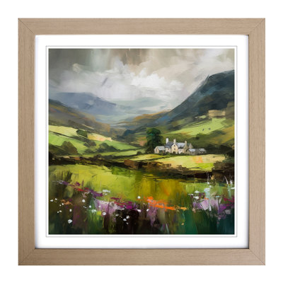 Wales Impressionism - Single Picture Frame Print on Wood