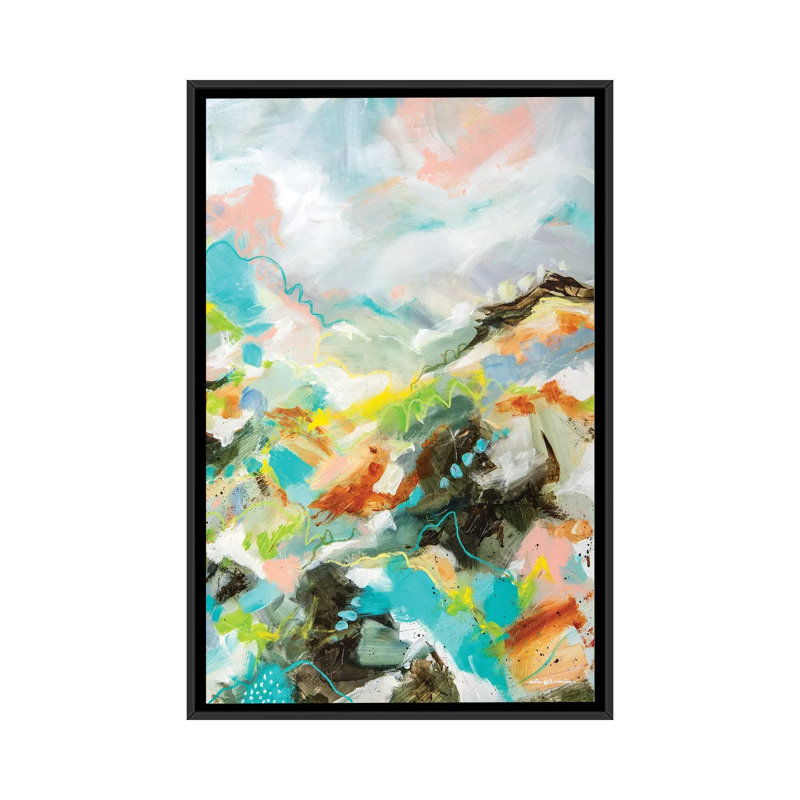 Nobody Knows by Cristina Dalla Valentina - Painting on Canvas, 66.04 cm H x 45.72 cm W, Black Framed