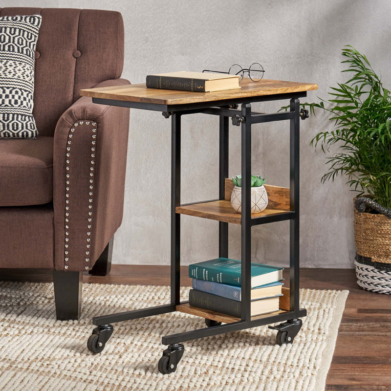 Table d'appoint en bois Makell