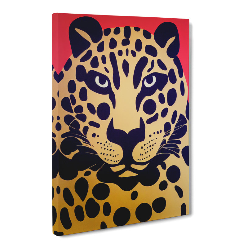Leopard Contemporary - Wrapped Canvas, 60cm H x 40cm W x 3cm D