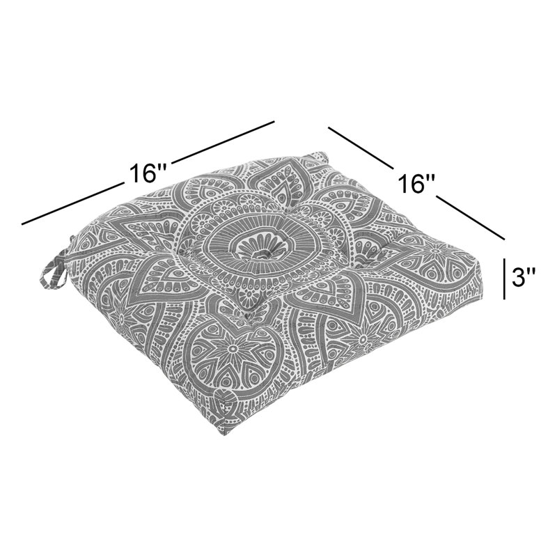 Outdoor 3'' Seat Cushion, Teal