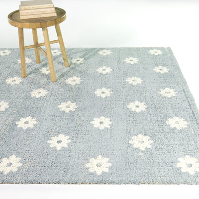 Tapis floral texturé pour enfants Plumier