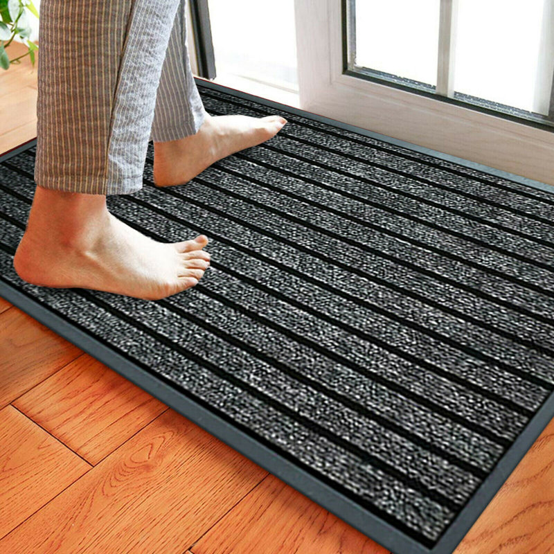 Larence Doormat, Grey, 50 cm W x 90 cm L