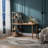 Modern Marble And Sideboard With Geometric Accents