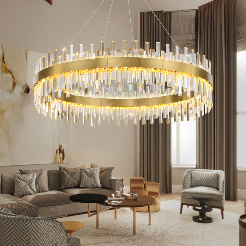 Lustre en cristal Glam, Doré