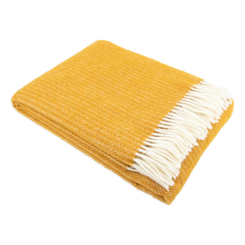 Snoqualmie Throw Blanket, Yellow