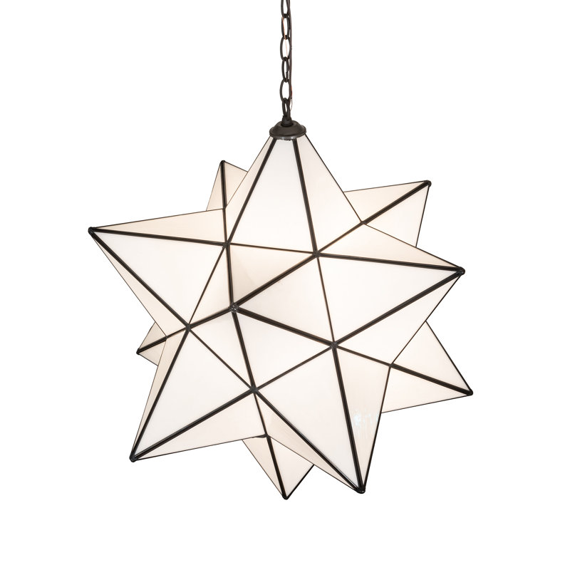 24" Wide Moravian Star Pendant