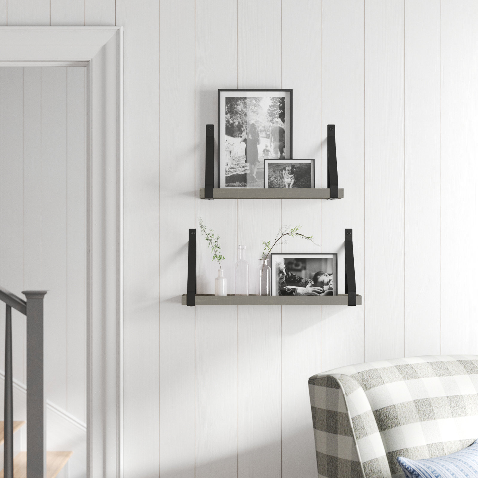 Glenbrook 24" Accent Shelf, Gray
