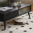 Retro rectangular solid wood coffee table-2120969799