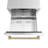 ZLINE Autograph Edition 24 in. Touchstone 168 Can Outdoor-Rated Dual Refrigerator Drawer with Doors and Handles-107106018