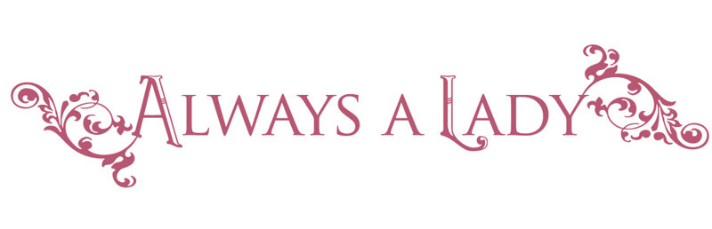 Décalcomanie murale "always a lady", H 15 po x l 75 po x P 0,01 po, Rouge à lèvres