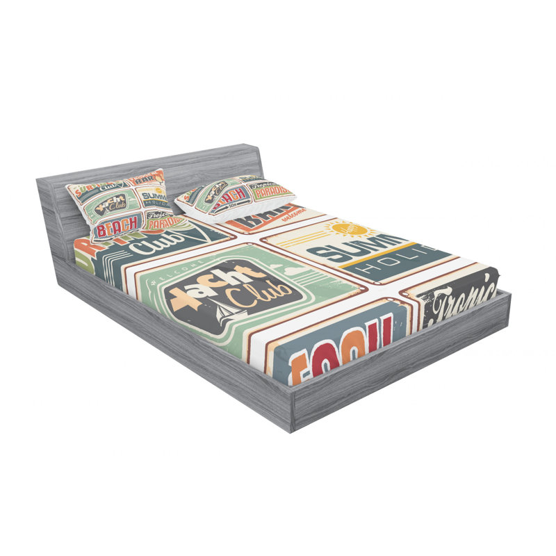 Microfiber Sheet Set, Full Sheet Set with Fitted Sheet