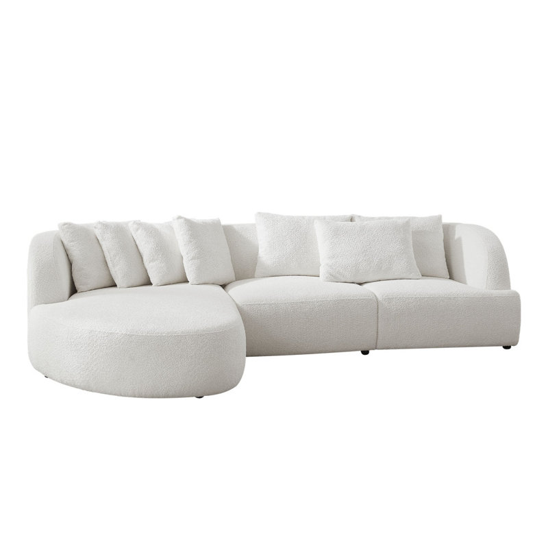 Canapé d'angle convertible Modern avec accoudoirs et canapé modulaire, méridienne gauche pour salon, bureau