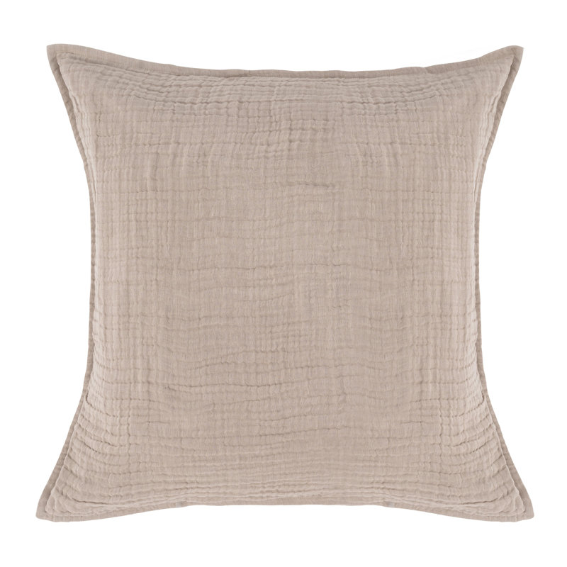Cardiff 3-Piece Linen Blend Duvet Set, Beige, King Quilt + 2 King Shams