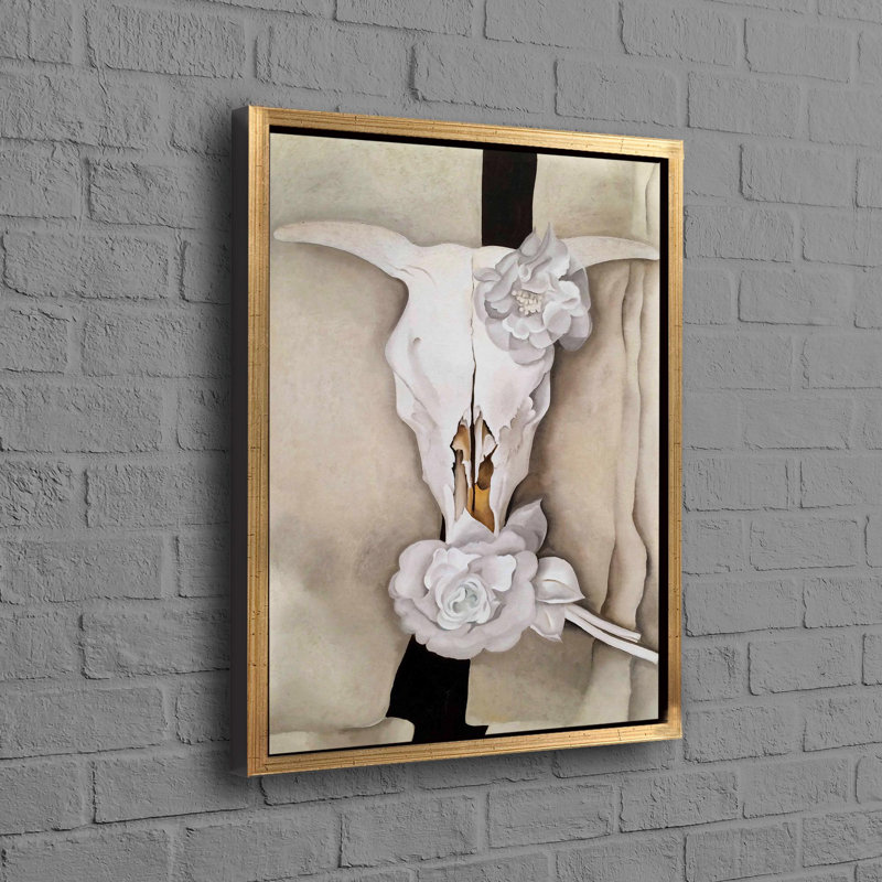 Print on Canvas, 100 cm H x 70 cm W, Framed Print without Mat, Gold
