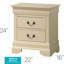 Élégante table de chevet beige au design classique-368065084