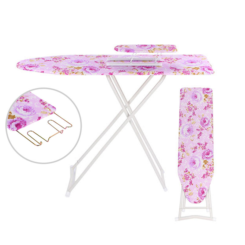 Foldable Ironing Board Full Size 36Inch Pink