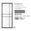 Porte de grange 72 po x 84 po Bypass mat avec trousse de quincaillerie d'installation