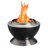 Cuisinart 24” Cleanburn Smokeless Fire Pit with Removable Base for Ash, Portable Wood Burning Outdoor Fireplace, Stainless Steel Smoke Free Outdoor Heater, Enhanced Airflow and Easy Cleanup