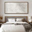 Motif de tissage abstrait linéaire blanc pour art mural de salon ou de bureau moderne-433754255-433754253