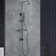 Shower System With 6" Rain Showerhead, 3-Function Hand Shower, Adjustable Slide Bar And Shower Shelf