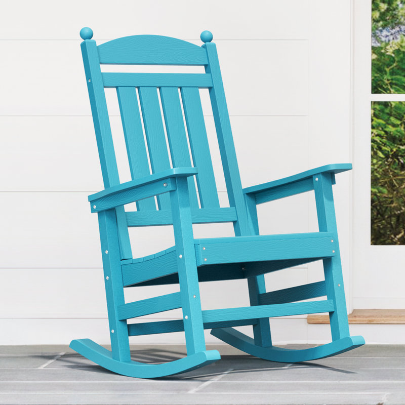 Chaise berçante pour l'extérieur, Bleu ciel