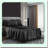King size Luxury Stripe Bedding Set - Deep Pocket Italian Style Sheets with Envelope Pillowcases - Stain-Resistant Wrinkle Free - Black - 6 Piece