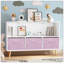 Armoire de rangement pour enfants avec tiroirs en tissu pliables - Bibliothèque et organisateur de jouets, conception moderne-993758480