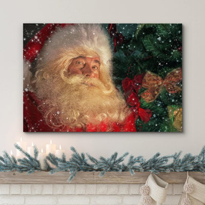 Arbre de Noël neige, père Noël, célébrations et fêtes, décor, illustrations, art moderne