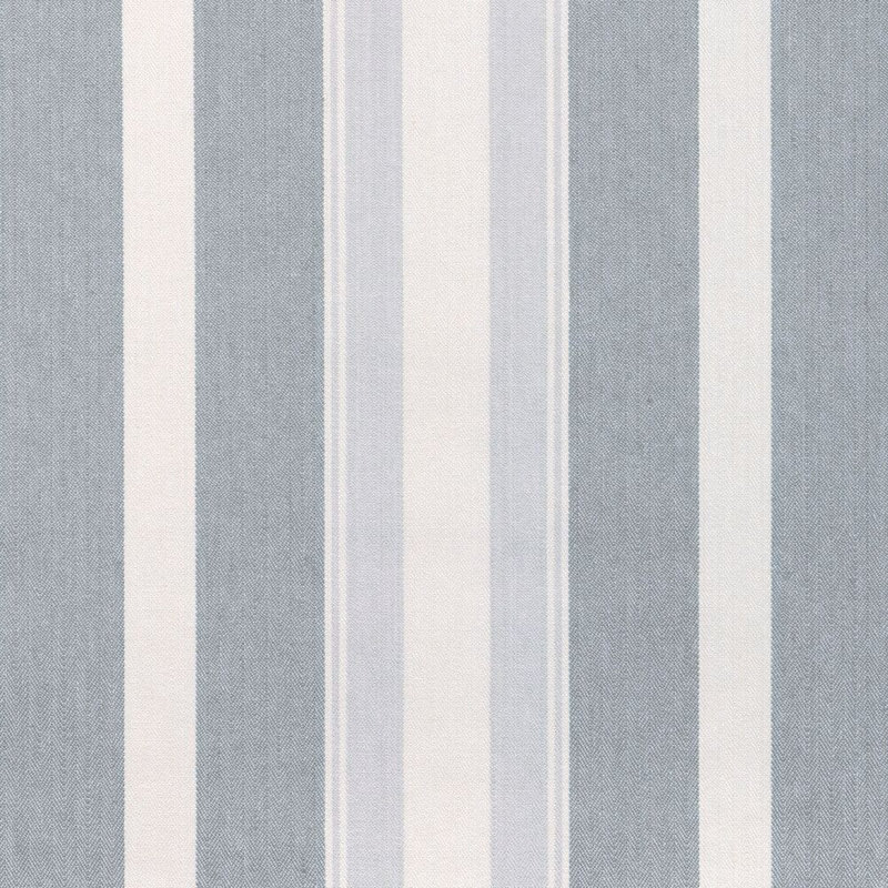 Natural Stripe Fabric, Sky
