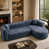 Chenille bleu