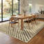 Tapis d'intérieur moderne à rayures pour salon, chambre, salle à manger ou bureau.-370173898-370173940
