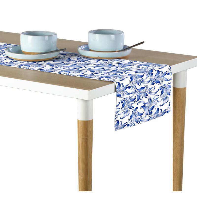 Thiele Traditional Leaves Table Runner, 108" L x 14" D