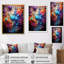 Bleu et orange, réalités abstraites - impression-271413063-271413060