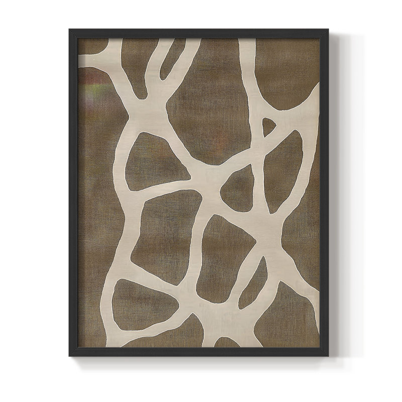 «Abstract CXLVII», reproduction encadrée - prête à être accrochée, H 10 po x l 8 po, Noir