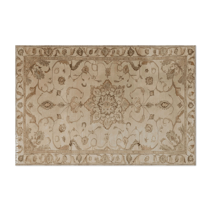 Tapis gris d'intérieur et d'extérieur Tabriz, Rectangulaire 2 pi x 3 pi