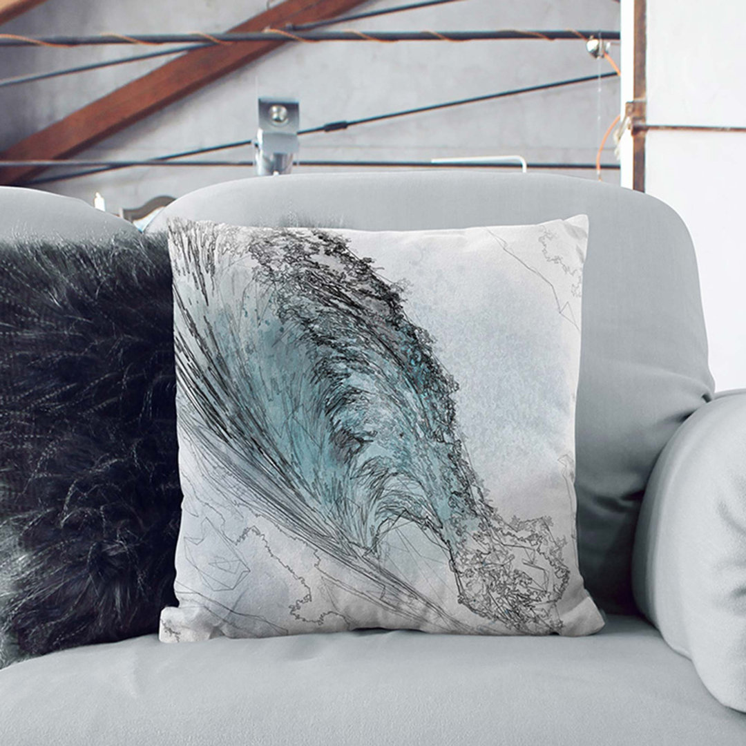 Curve of the Ocean Wave in Abstract Cushion with Filling
