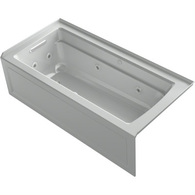 ArcherÂ® 66"" X 32"" Integral Apron Heated Bubblemassageâ¢ Air Bath and Whirlpool with Right-Hand Drain -  Kohler, K-1949-XGHLA-95