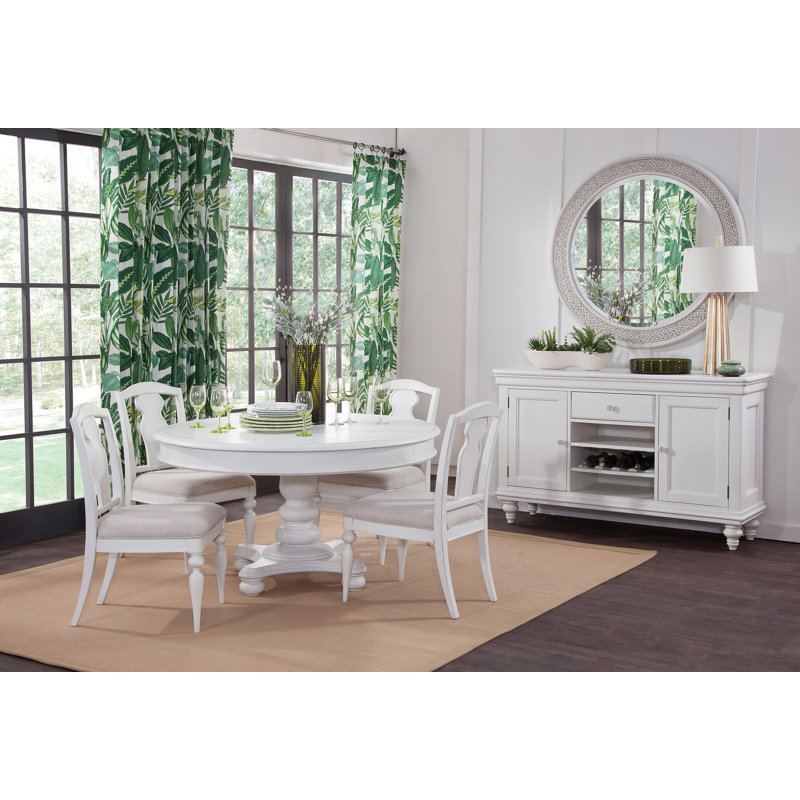 Deborra Dining Splat Back Side Chair - Set of 2 - Dove White