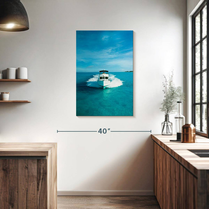 Mehar Speeding Powerboat, 36" H x 24" W
