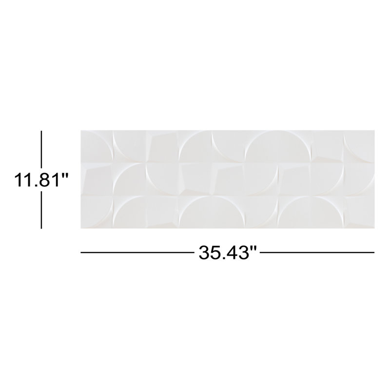 Angela Harris Alinta Sirte 12" x 35" Ceramic Patterned Wall Tile