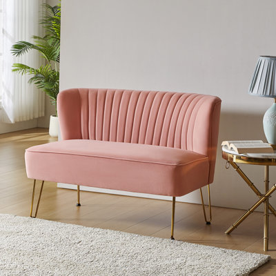 Noemi 111.7cm W 2-Seater Sofa with Channel-Tufted Back