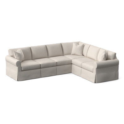 Bedford Upholstered 117 " Cotton and Cotton Blend L-Shaped Corner Sectional