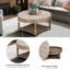 Rangement classique avec tablette, tissu d'ameublement en lin-129472051
